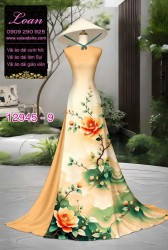 Vải áo dài in hoa 3D