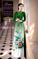 Vải áo dài in hoa 3D