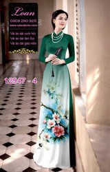 Vải áo dài in hoa 3D
