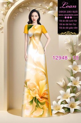 Vải áo dài in hoa 3D-12948