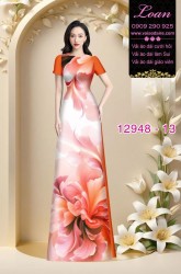 Vải áo dài in hoa 3D