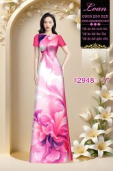 Vải áo dài in hoa 3D