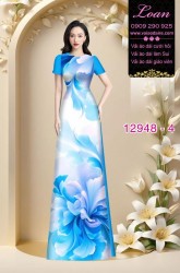 Vải áo dài in hoa 3D