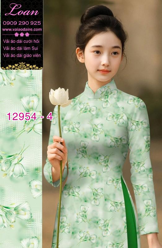 Vải áo dài hoa nhí