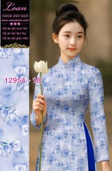 Vải áo dài hoa nhí