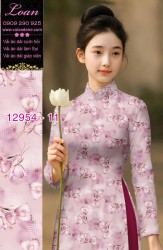 Vải áo dài hoa nhí