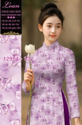 Vải áo dài hoa nhí