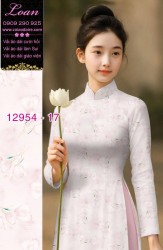 Vải áo dài hoa nhí