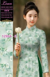 Vải áo dài hoa nhí