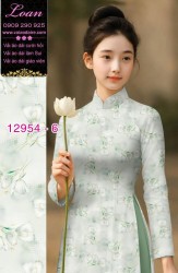 Vải áo dài hoa nhí