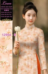 Vải áo dài hoa nhí