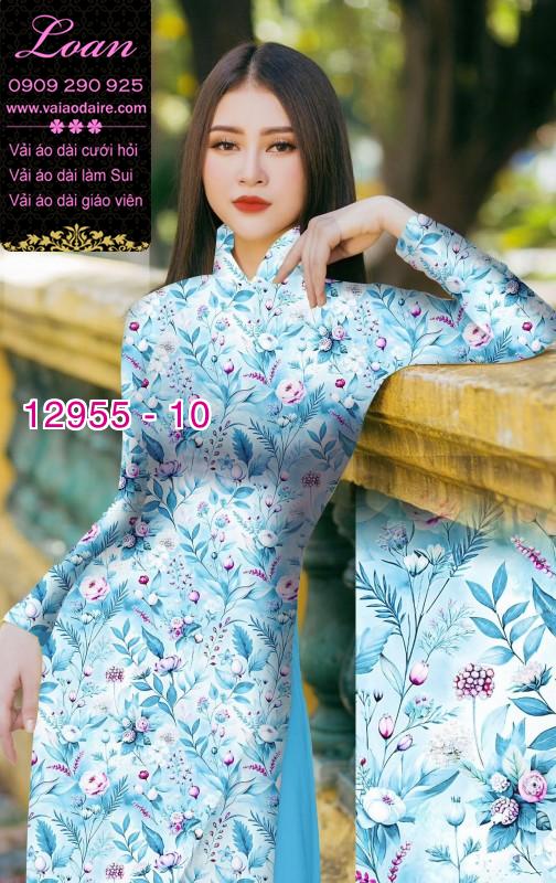 Vải áo dài hoa nhí