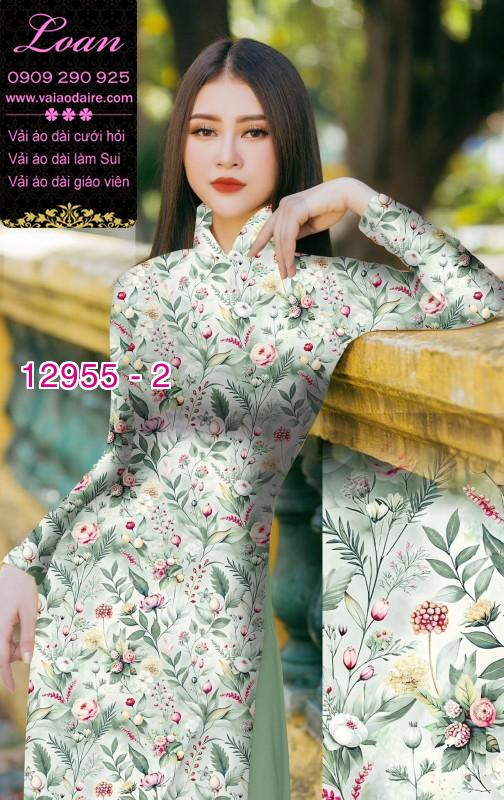 Vải áo dài hoa nhí