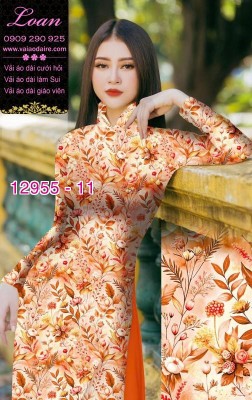 Vải áo dài hoa nhí-12955