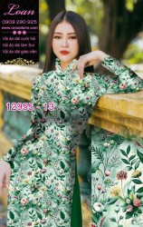 Vải áo dài hoa nhí