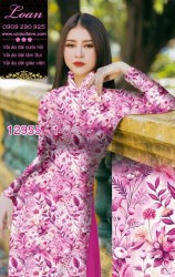 Vải áo dài hoa nhí