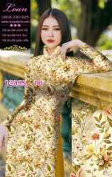 Vải áo dài hoa nhí