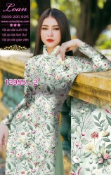 Vải áo dài hoa nhí