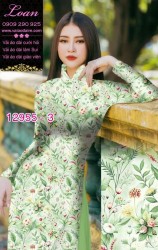 Vải áo dài hoa nhí