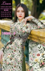 Vải áo dài hoa nhí