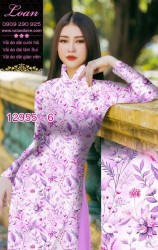 Vải áo dài hoa nhí