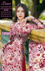 Vải áo dài hoa nhí