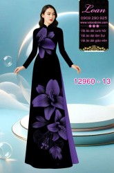 Vải áo dài in 2 da hoa 3D