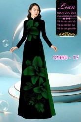 Vải áo dài in 2 da hoa 3D