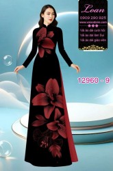Vải áo dài in 2 da hoa 3D