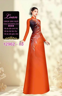 Vải áo dài hoa dây in 3D-12962