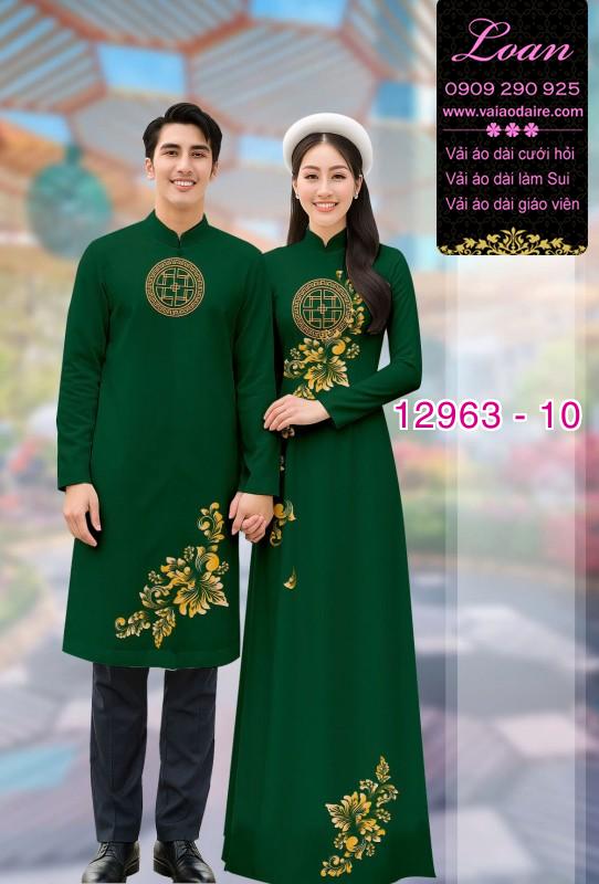 Vải áo dài cặp đôi nam - nữ