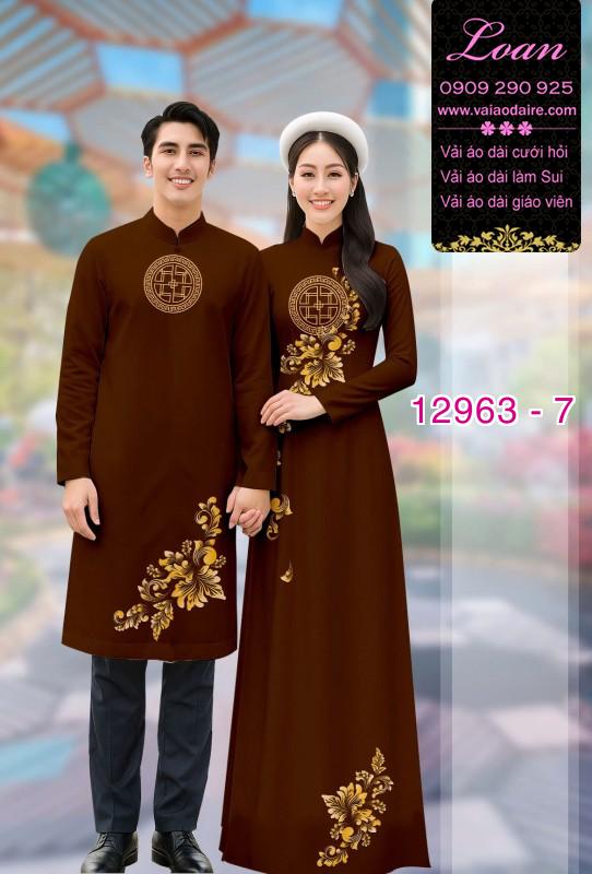 Vải áo dài cặp đôi nam - nữ