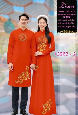 Vải áo dài cặp đôi nam - nữ-12963