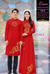 Vải áo dài cặp đôi nam - nữ
