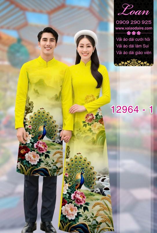 Vải áo dài cặp đôi nam - nữ