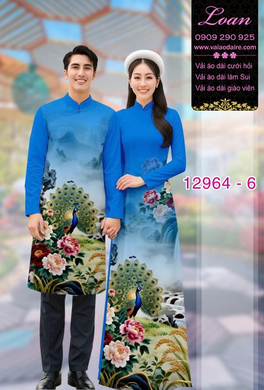 Vải áo dài cặp đôi nam - nữ