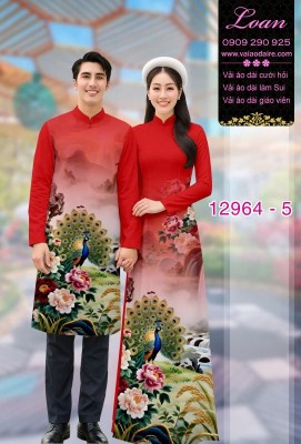 Vải áo dài cặp đôi nam - nữ-12963