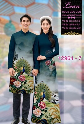 Vải áo dài cặp đôi nam - nữ-12963