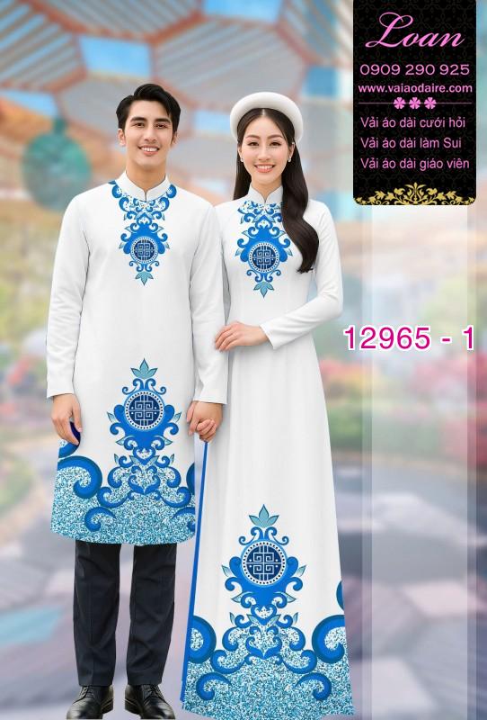 Vải áo dài cặp đôi nam - nữ
