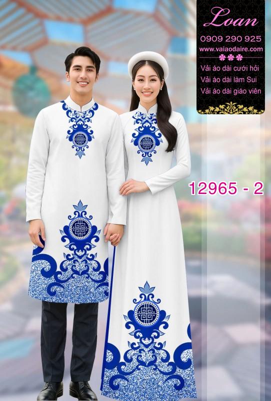 Vải áo dài cặp đôi nam - nữ