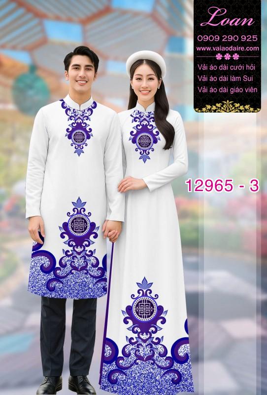 Vải áo dài cặp đôi nam - nữ