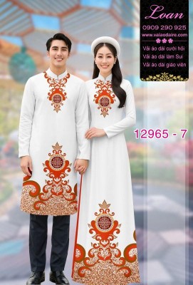 Vải áo dài cặp đôi nam - nữ-12965