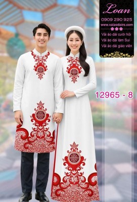 Vải áo dài cặp đôi nam - nữ-12965