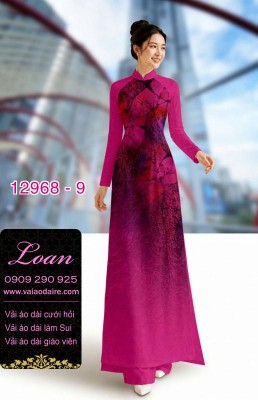 Vải áo dài lụa Dubai in 2 da-IN2DA 12968
