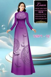Vải áo dài hoa văn trống đồng in 3D