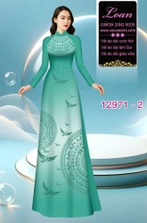 Vải áo dài hoa văn trống đồng in 3D