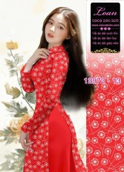 Vải áo dài hoa nhí in 3D