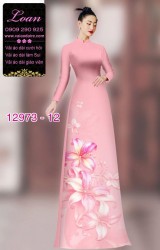 Vải áo dài hoa in 3D