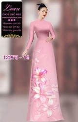 Vải áo dài hoa in 3D