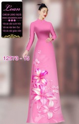 Vải áo dài hoa in 3D